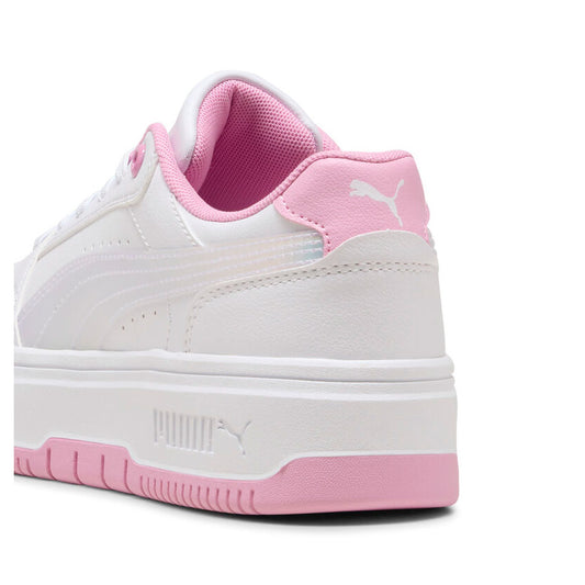 Tenis Puma Rebound Femme Holo 2.0 Jr 405618 01 para mujer casual color blanco con rosa