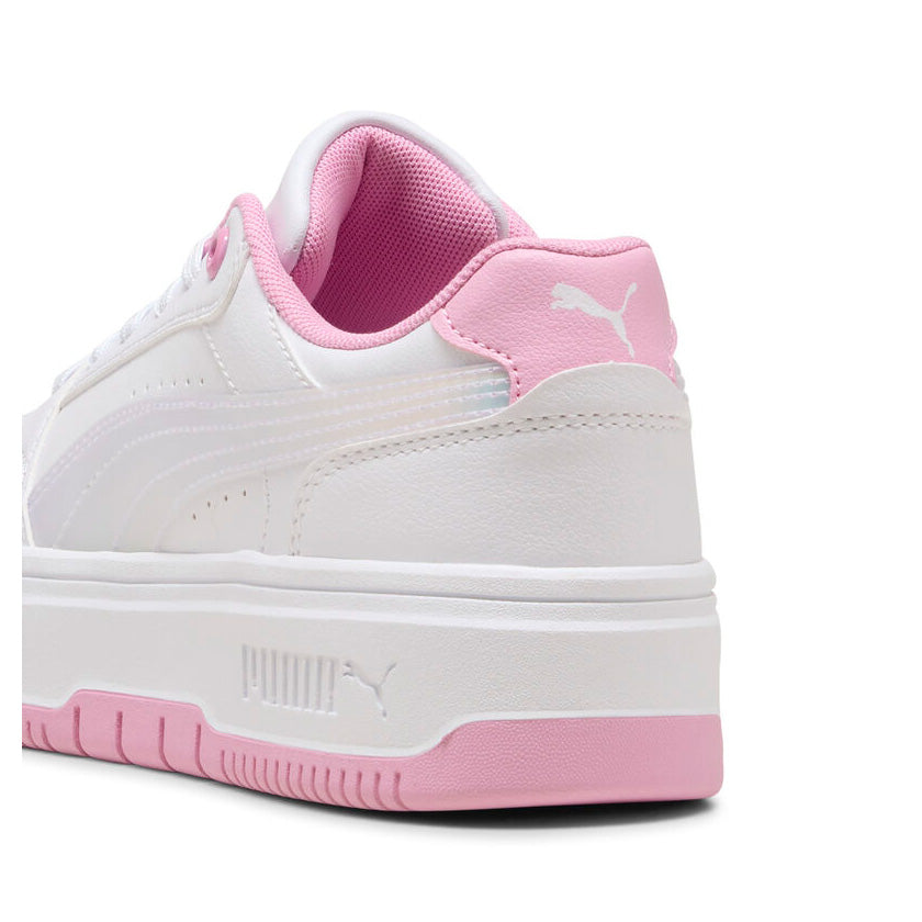 Tenis Puma Rebound Femme Holo 2.0 Jr 405618 01 para mujer casual color blanco con rosa