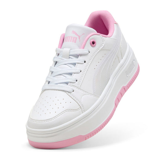 Tenis Puma Rebound Femme Holo 2.0 Jr 405618 01 para mujer casual color blanco con rosa
