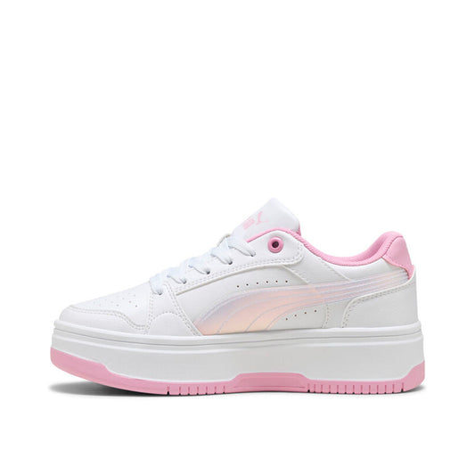 Tenis Puma Rebound Femme Holo 2.0 Jr 405618 01 para mujer casual color blanco con rosa