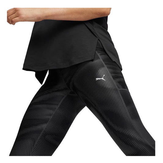 Leggings Puma Run Favorites Velocity Fl AOP 525175 01 para mujer de color negro de uso para entrenamiento