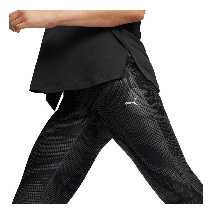 Leggings Puma Run Favorites Velocity Fl AOP 525175 01 para mujer de color negro de uso para entrenamiento