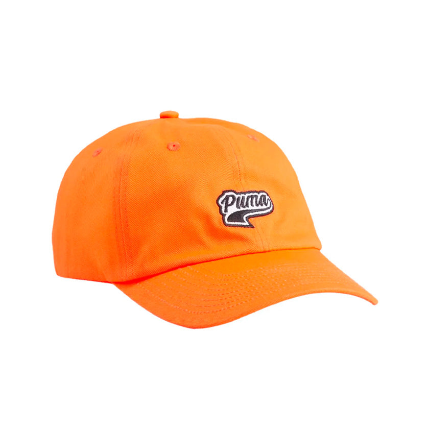 Gorra Puma Script Logo Cap 024032 05 unisex de color naranja de uso casual