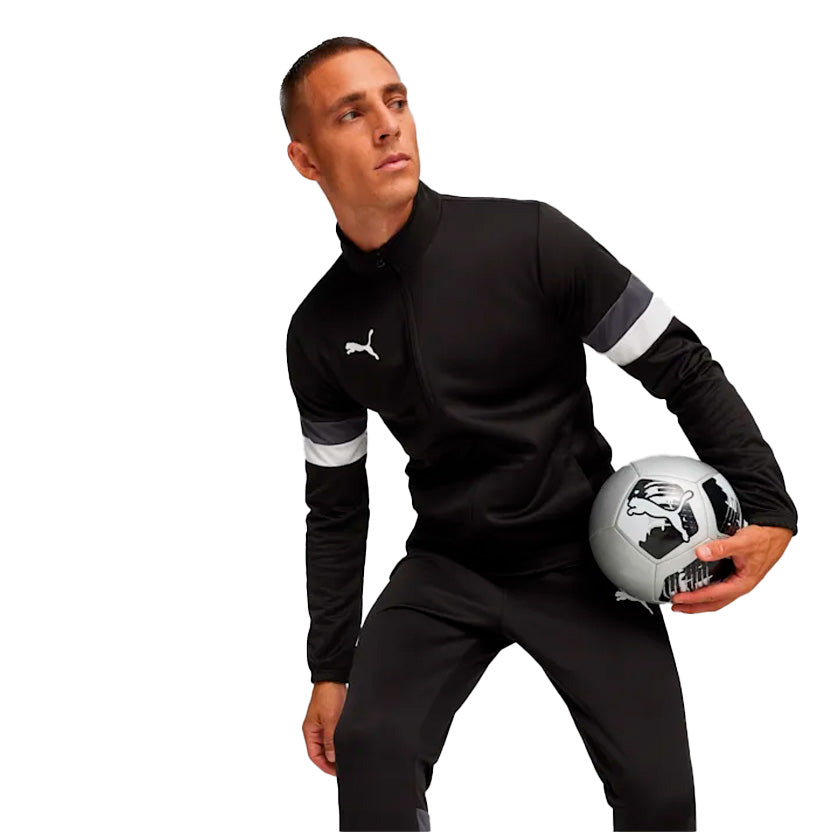 Conjunto Puma Teamrise Tracksuit 658653 03 para hombre entrenamiento color negro con blanco