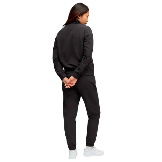 Conjunto Puma Woven Tracksuit CL 688163 01 para mujer entrenamiento color negro con blanco