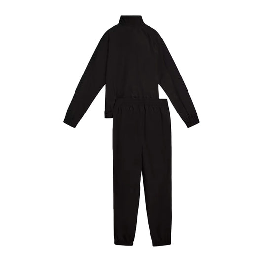 Conjunto Puma Woven Tracksuit CL 688163 01 para mujer entrenamiento color negro con blanco