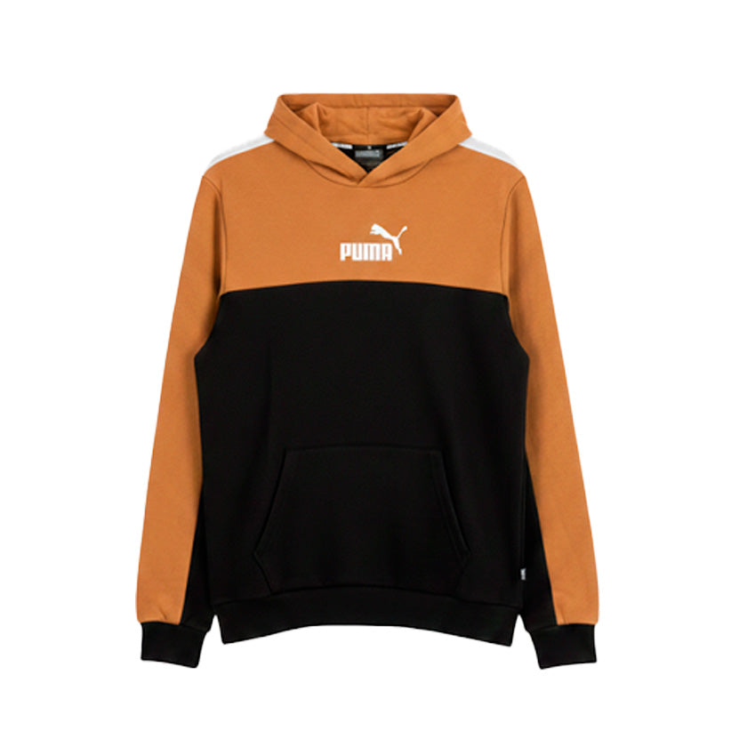 Sudadera Puma Ess Block Hoodie Tr 847428 65 Hombre Cafe con negro