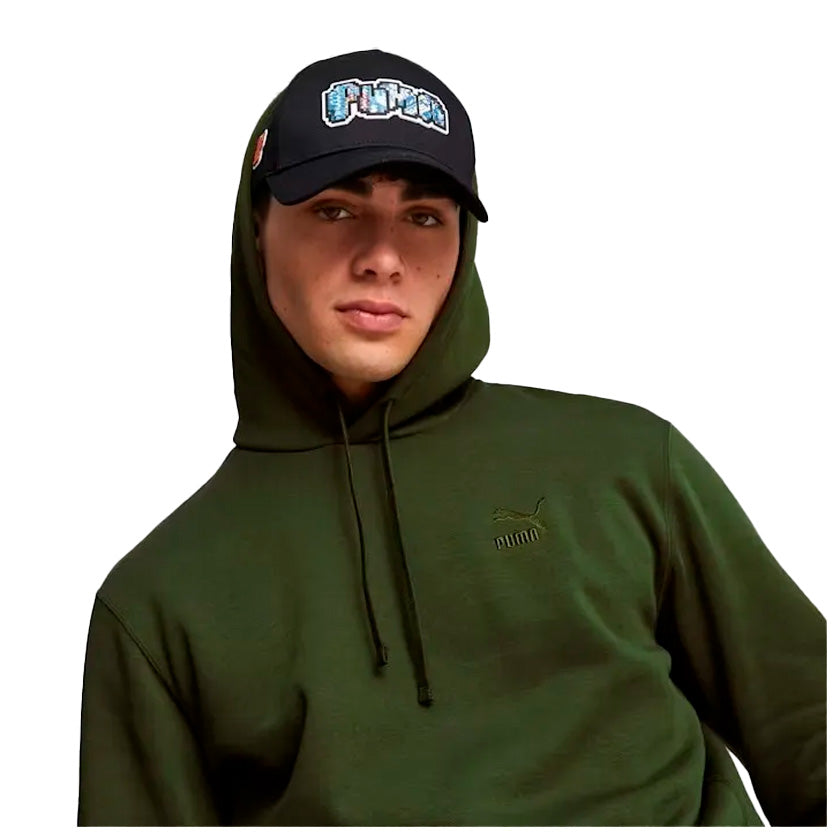 Gorra Puma Hometown Heroes Jpop BB Cap 024884 01 unisex de color negro con diseño pixel de uso casual