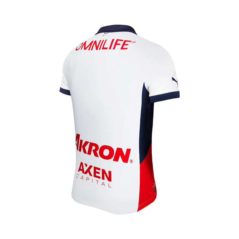 Jersey Puma Chivas Visita 24/25 763697 01 para hombre de color blanco de uso casual/deportivo