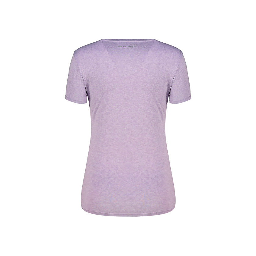 Playera Skechers AWX069LIL para mujer entrenamiento color lila