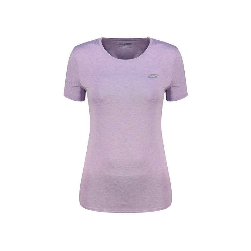 Playera Skechers AWX069LIL para mujer entrenamiento color lila