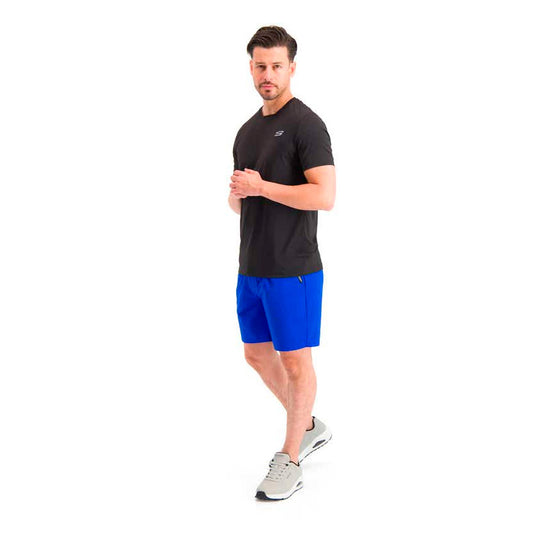 Playera Skechers Tee Tec M/C Cab Ngo AMX099BLK para hombre entrenamiento color negro