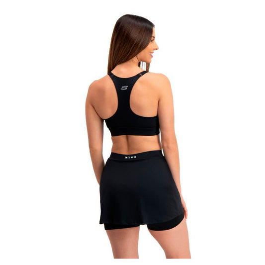 Top Skechers AWB017BLK para mujer entrenamiento color negro