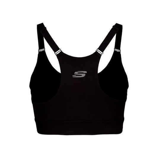 Top Skechers AWB017BLK para mujer entrenamiento color negro