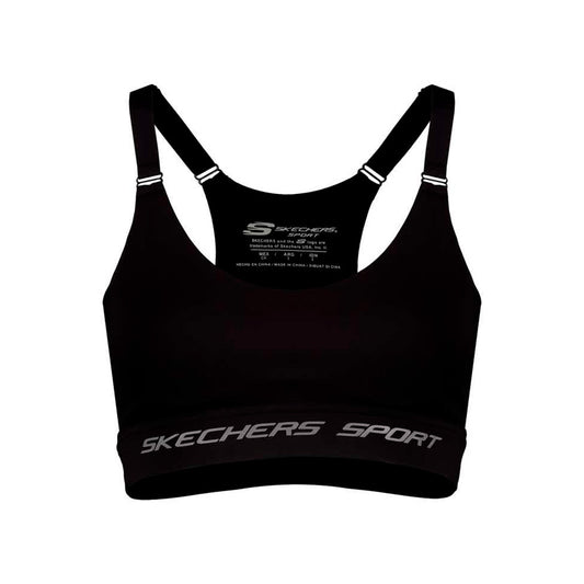 Top Skechers AWB017BLK para mujer entrenamiento color negro