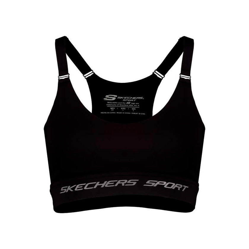 Top Skechers AWB017BLK para mujer entrenamiento color negro