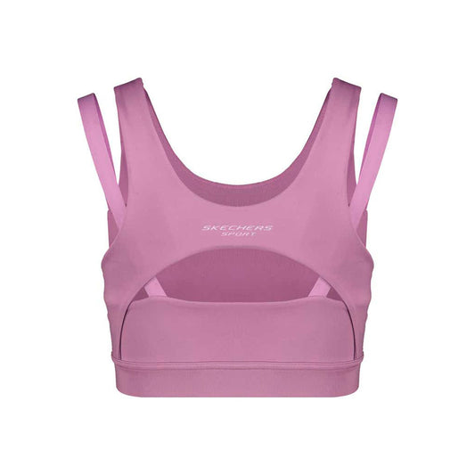 Top Skechers AWB033LIL para mujer entrenamiento color lila