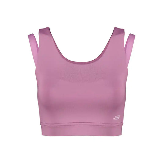 Top Skechers AWB033LIL para mujer entrenamiento color lila