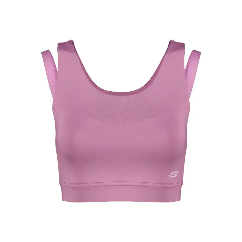 Top Skechers AWB033LIL para mujer entrenamiento color lila