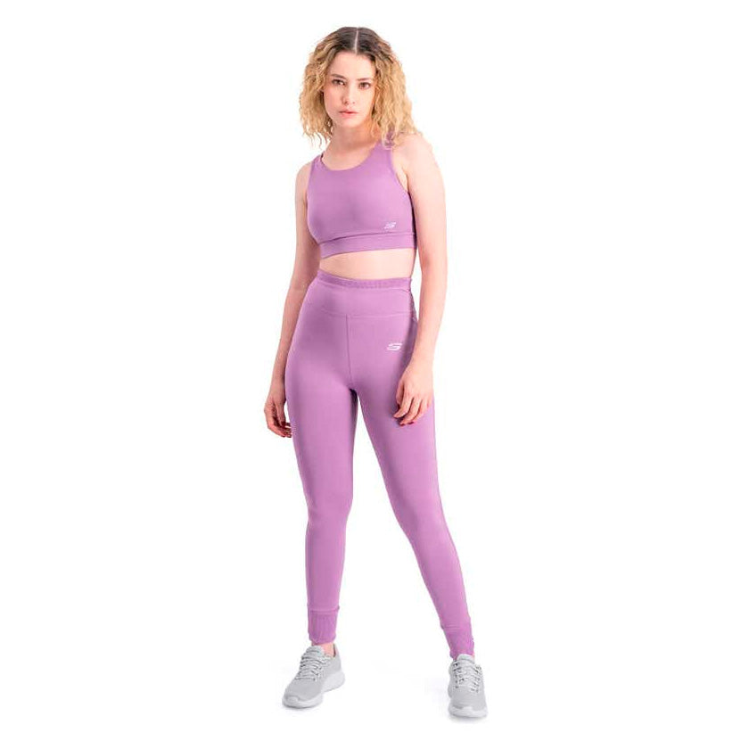 Top Skechers AWB033LIL para mujer entrenamiento color lila