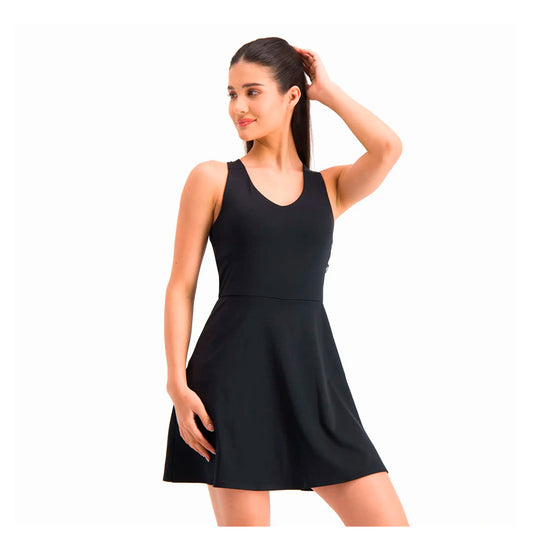 Vestido Skechers AWD002BLK para mujer entrenamiento color negro