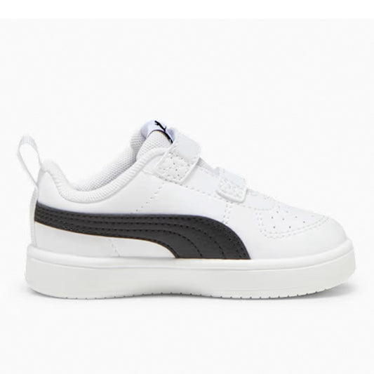 Tenis Puma Rickie 391328 03 Blanco Negro Bebés Blanco Lisa para niños
