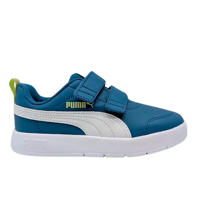 Tenis Puma Courtflex V3 V PS 397642 05 OFF Azul - Niños