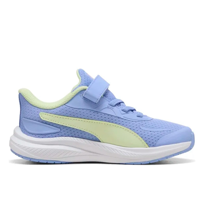 Tenis Puma Skyrocket 2 AC+ PS 312414 10 Morado Verde Lima - Niñas