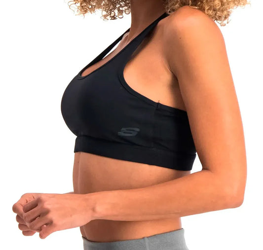 Top Skechers BWB004BLK Negro OFF Dama - vista 4