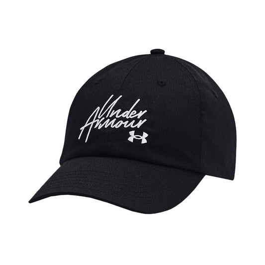 Gorra Under Armour Favorites Hat 1369790-003 unisex de color negro ajustable de uso casual y para entrenamiento
