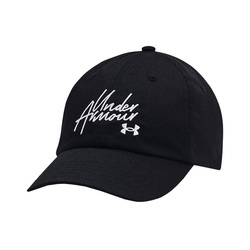 Gorra Under Armour Favorites Hat 1369790-003 unisex de color negro ajustable de uso casual y para entrenamiento
