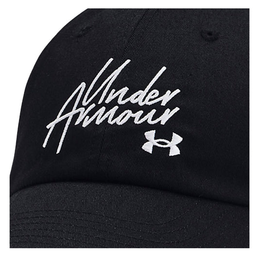 Gorra Under Armour Favorites Hat 1369790-003 unisex de color negro ajustable de uso casual y para entrenamiento