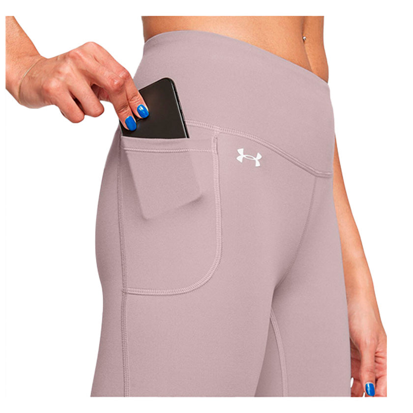 Leggings Under Armour Motion Flare 1379176-015 para mujer de color lila/rosa de uso para entrenamiento