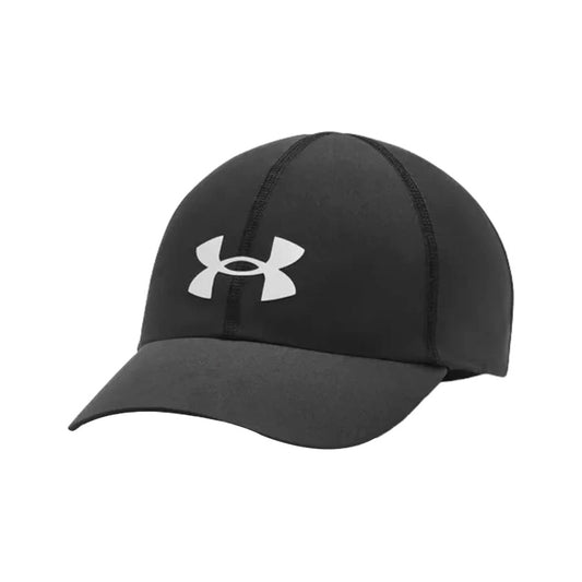 Gorra Under Armour Shadow Run Adj 1369795-001 unisex de color negro de uso para correr