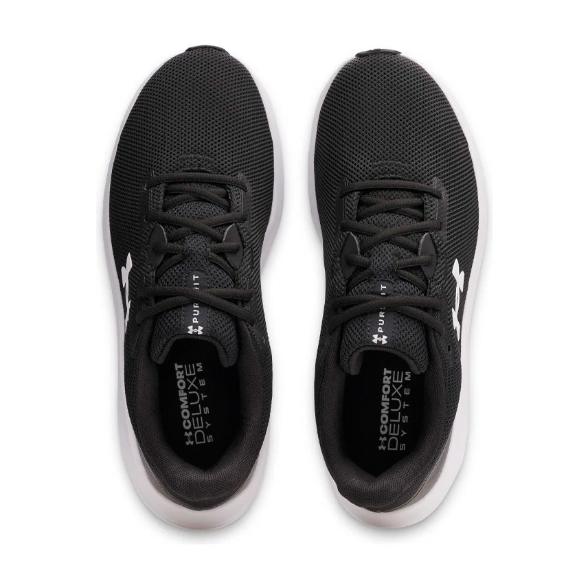 Tenis negros Under Armour Charged Pursuit 4 3028261001 Mujer para correr