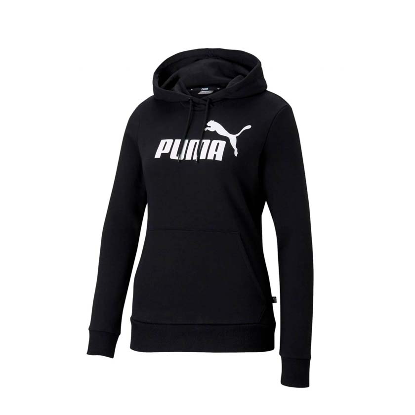 Playera Puma Ess Logo Hoodie Tr 586791 01 Mujer