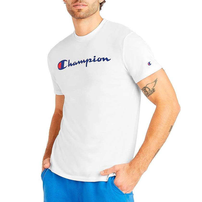 Playera Champion Graphic Powerblend T8533Gy07718045 Hombre TEXTIL Sport Palace Playera