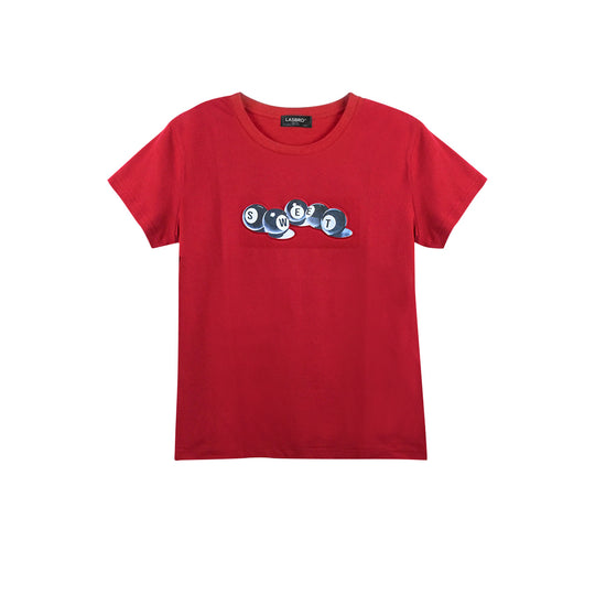Playera Lasbro Tee Kisha 2502 Rojo Mujer