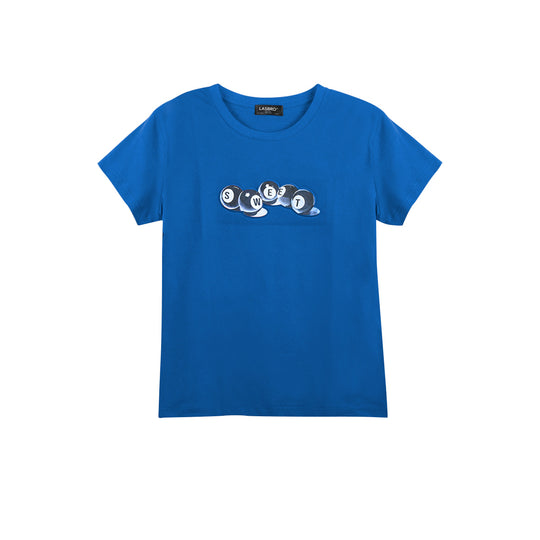Playera Lasbro Tee Kisha 2502 Azul Mujer